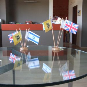 Israeli Desk Flag for Office