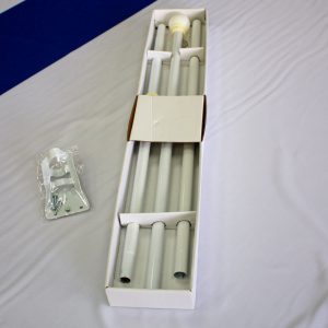 Israeli flag with mounting rod